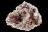 Pink Amethyst Geode Section - Argentina #124180-1